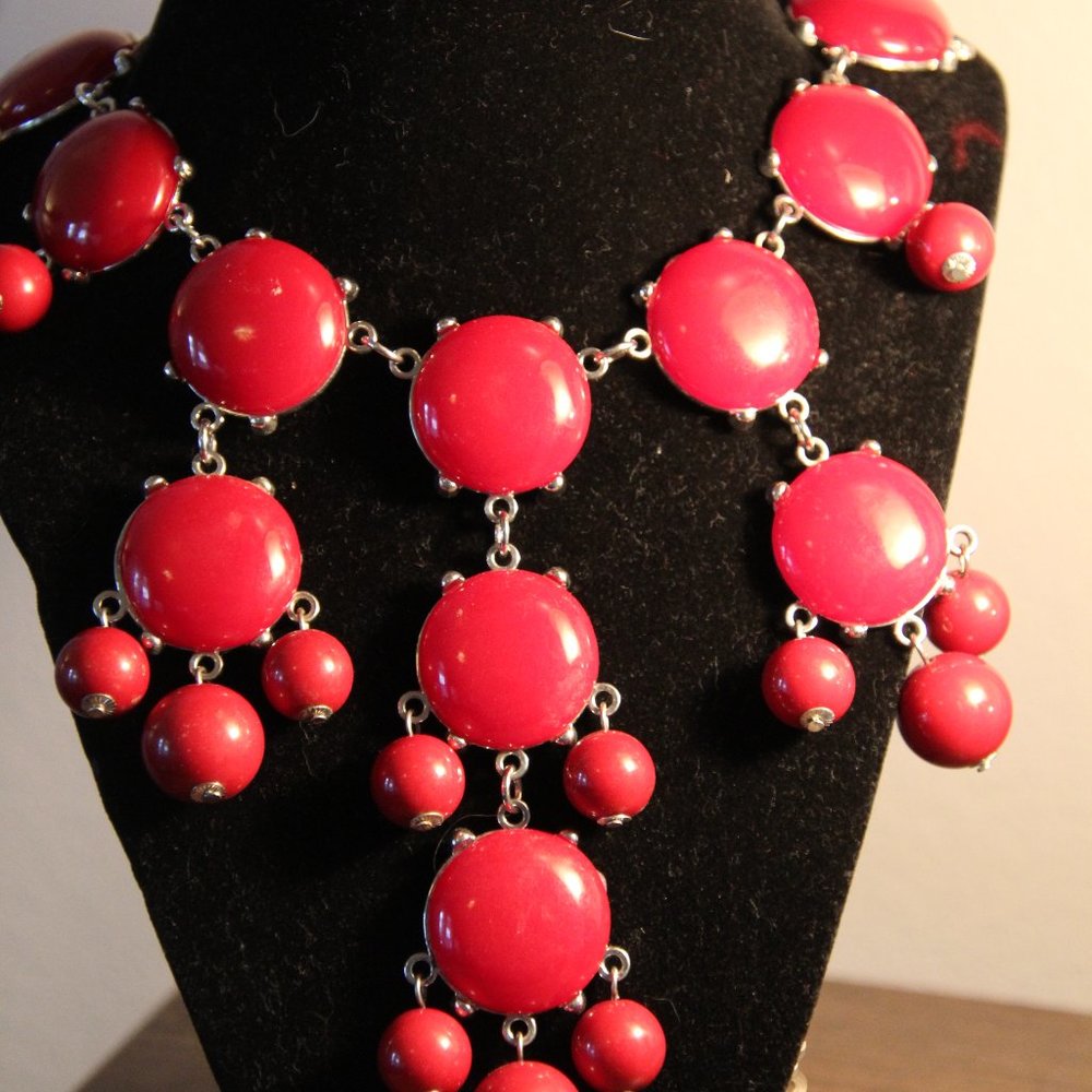Red Beaded Necklace